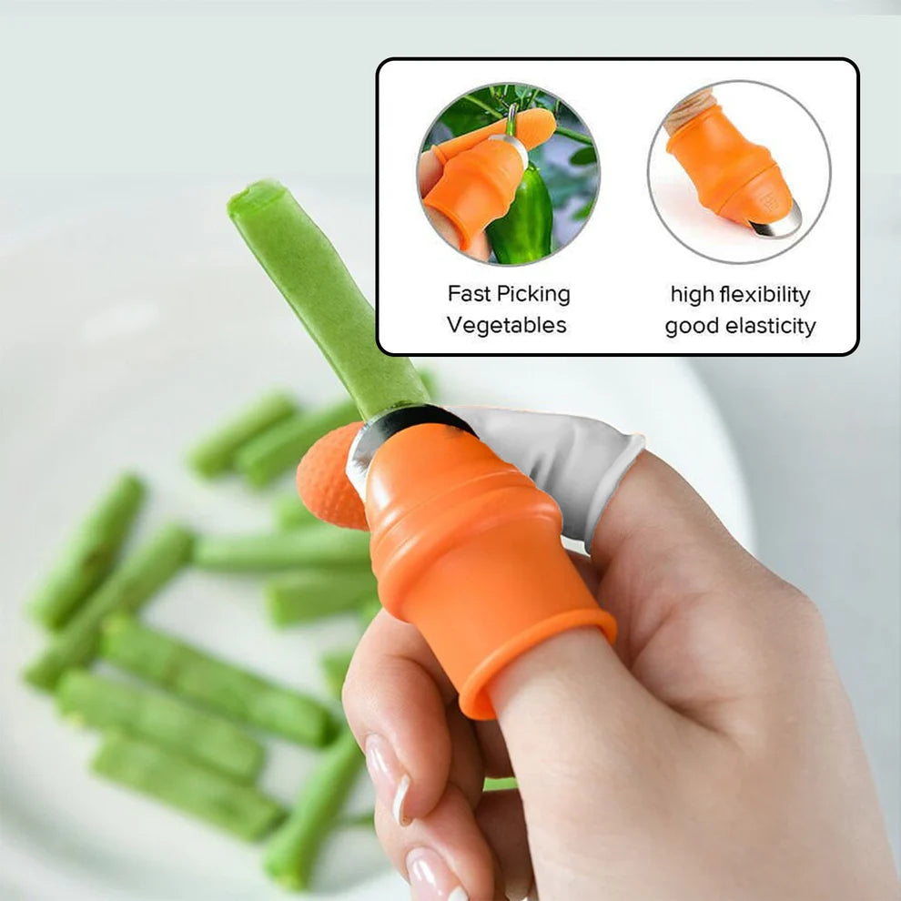 Vegetable Thumb Cutter - Safe & Easy Kitchen Tool