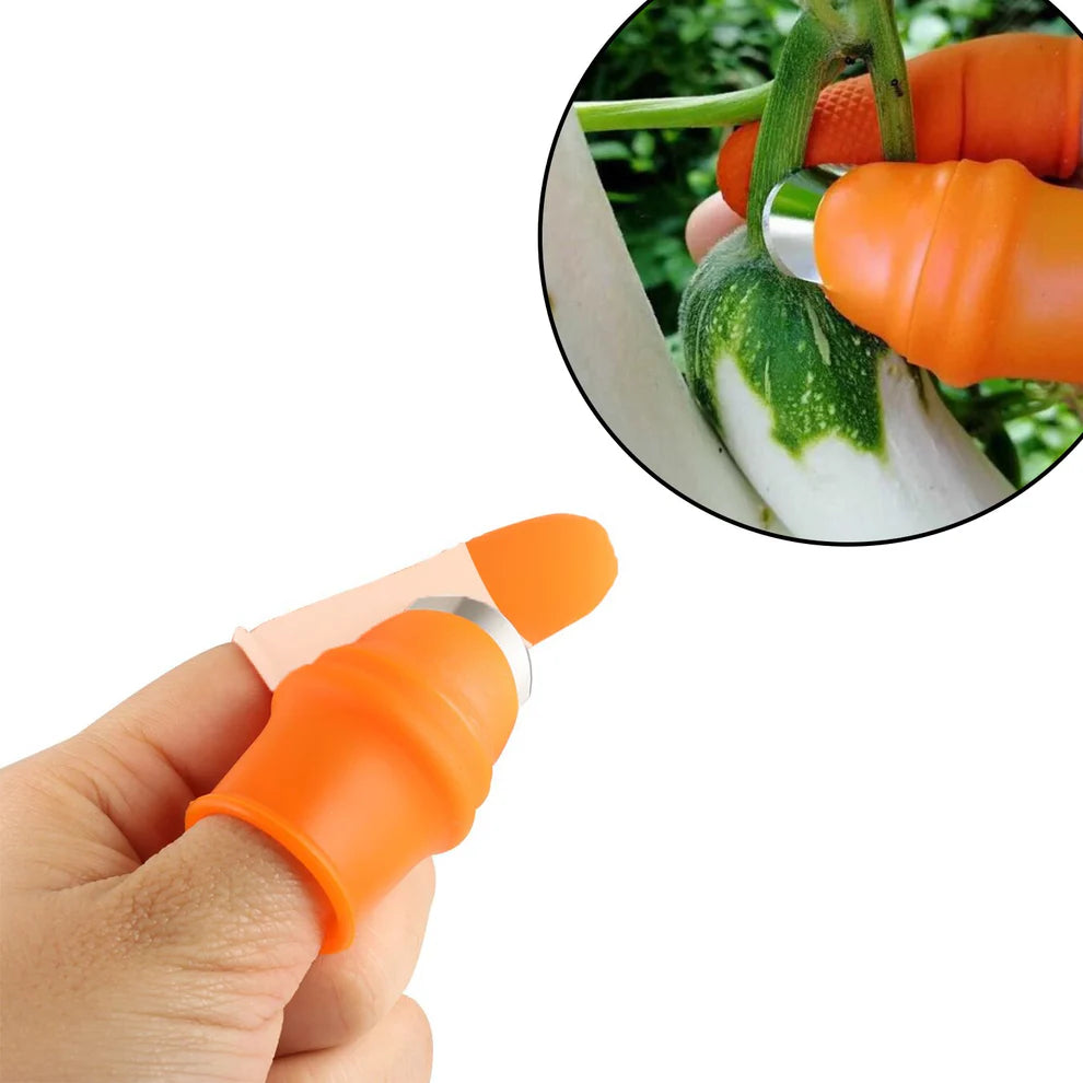Vegetable Thumb Cutter - Safe & Easy Kitchen Tool